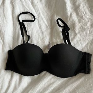 BODY by Victoria Victoria’s Secret strapless lined black bra 32C